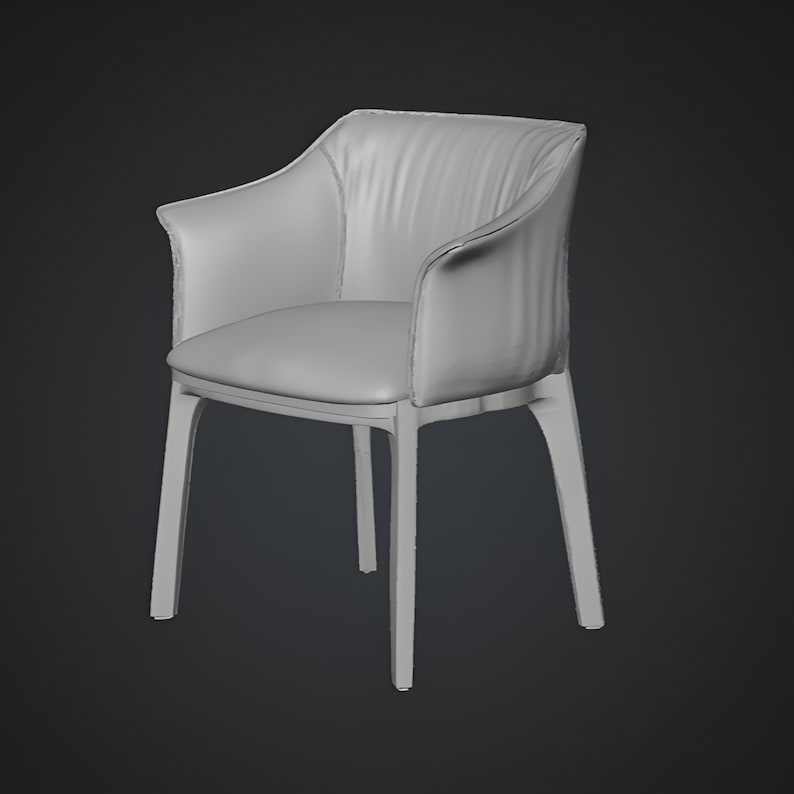 Modern chair 3D designed with a compact modern silhouette and comfortable seating form, ideal for architectural visualization, interior styling, and 3D rendering. This modern chair 3D model supports high-detail renders, clean lighting setups, and accurate 3D printing for furniture-focused digital projects.