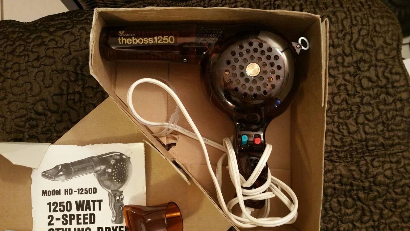 Vintage Windmere the Boss 1250 Hair Dryer Blowdryer - Etsy