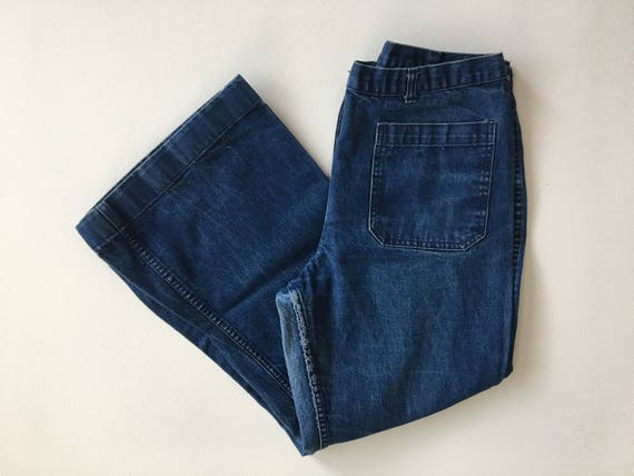 Vintage Denim Sailor Pants 33 x 27