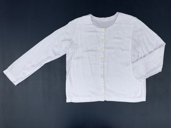 White Oversized Long Sleeve Casual Soft Top/ Women