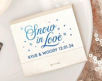 Snow In Love Matchbooks - Wedding Matchbook, Wedding Decor, Wedding Gift, Bridal Shower