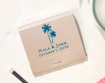 Romantic Beach Vibes Matchbooks - Wedding Matchbook, Wedding Decor, Wedding Gift, Bridal Shower, Anniversary