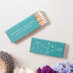 Customized Written in the Stars Matchboxes Cigar and Candle ...