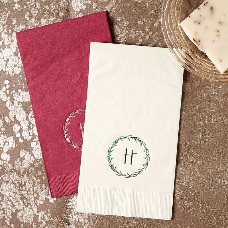 Monogrammed Disposable Guest Hand Towel - Etsy