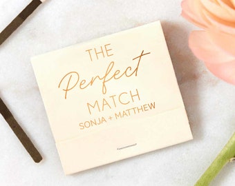 The Perfect Match  Matchbooks - Wedding Matchbook, Wedding Decor, Wedding Gift, Bridal Shower