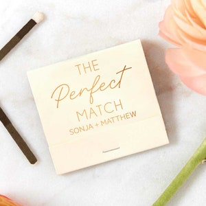 The Perfect Match  Matchbooks - Wedding Matchbook, Wedding Decor, Wedding Gift, Bridal Shower