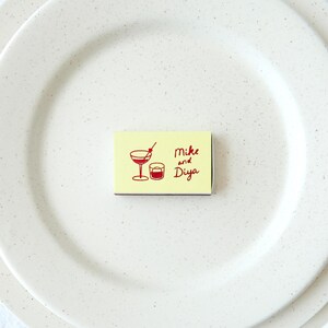 Custom Cocktail Hour Matchboxes - Wedding Favor Matches, Wedding Decor, Personalized Matches, Custom Matchboxes, Match Box Favors image 10