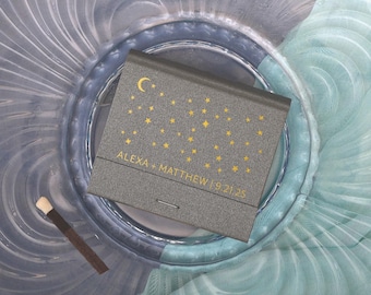 Custom Matchbooks, Constellation Design Wedding Favors | Cardstock, Foil Stamped | 30 Strike
