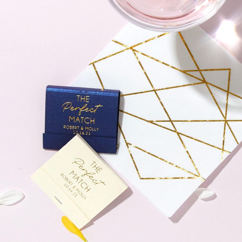 The Perfect Match Matchbooks - Wedding Matchbook, Wedding Decor, Wedding Gift, Bridal Shower Bild 9