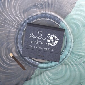 The Perfect Match Retro Matchbooks - Wedding Matchbook, Wedding Decor, Wedding Gift, Bridal Shower