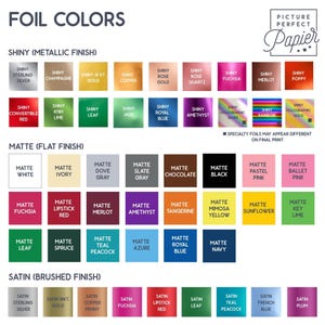 a poster with different colors of paper