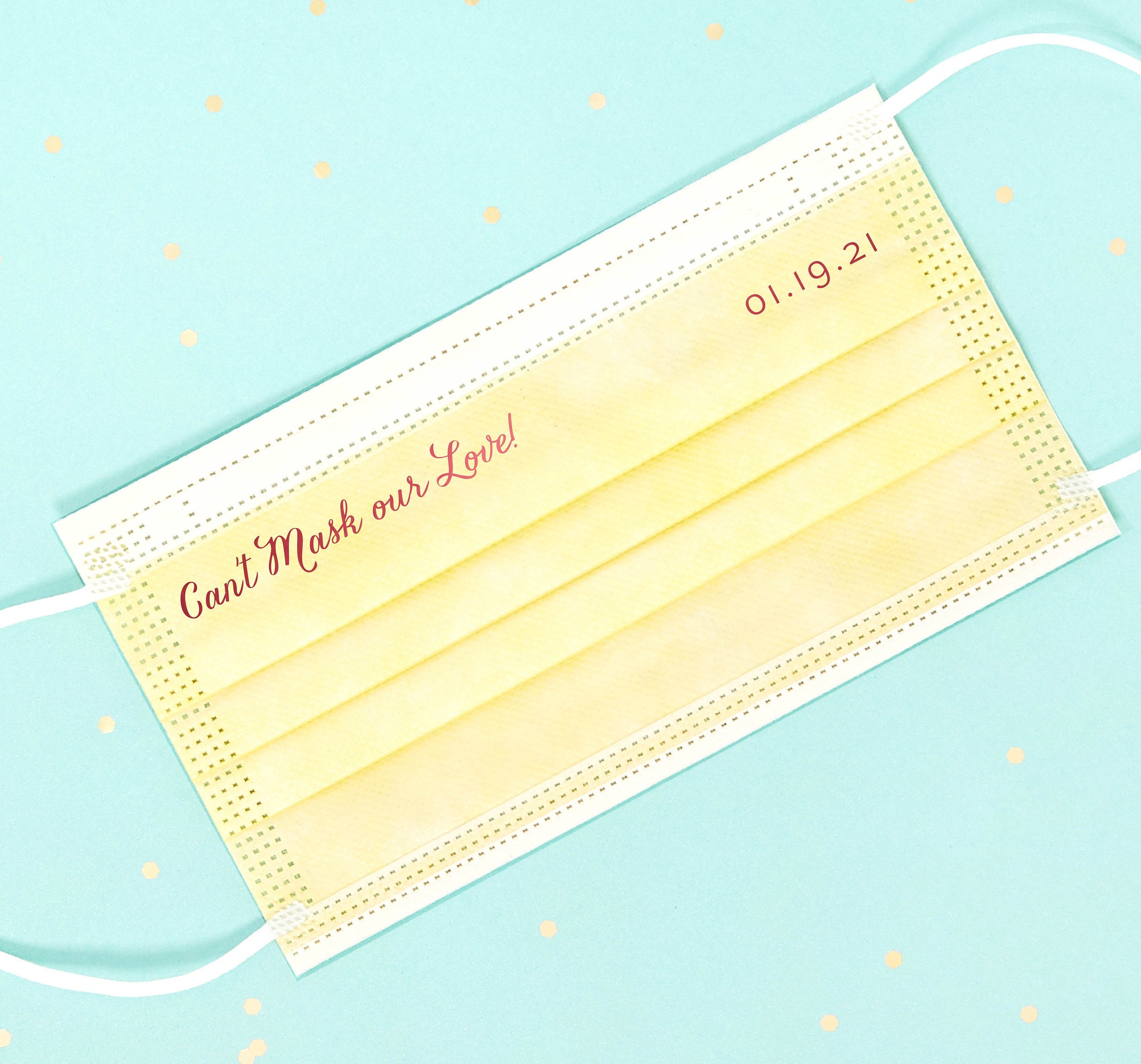 personalized paper face masks