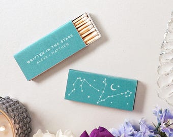 Celestial Candle Matchboxes - Written In The Stars with Constellations
