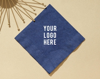 Your Logo/Custom Art on Napkins - Corporate Napkins, Wedding Napkins, Foil Stamped Napkins, Personal Artwork, Custom Napkins