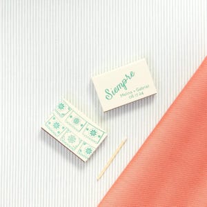 Siempre Wedding Matchboxes - Personalized Wedding Match. Wedding Favor, Wedding Decor, Party Matches, Custom Match Box, Fiesta Banner
