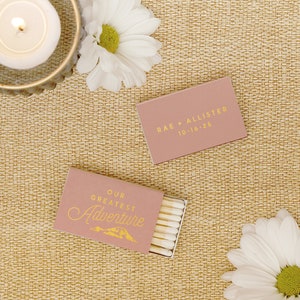 Personalized Matchboxes Our Greatest Adventure Wedding Favors, Wedding Matches, Personalized Matches, Custom Matchbox, Outdoor Wedding image 10