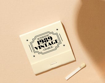 Vintage Birthday Matchbooks - Custom Anniversary or Birthday Party Matches