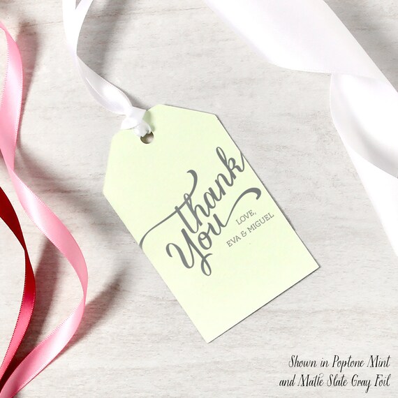 Gift Tag - Thank you Script Gift Tag - Thank you Script