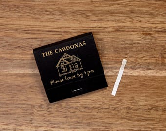 Personalized Matchbooks - Home Sweet Home, Please Leave By 9 pm Design