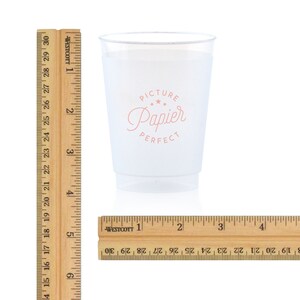 Personalized Cups - She Said Yes! - 10 oz Plastic Frost Flex Cups, Custom Party Cups, Engagement Party, Bachelorette Party, Bridal Shower image 5