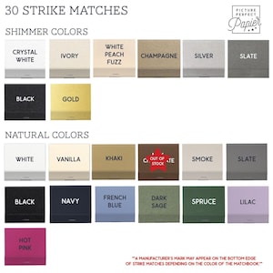 Custom Romantic Script Matchbook Personalized Wedding Matches for Party Favors image 2