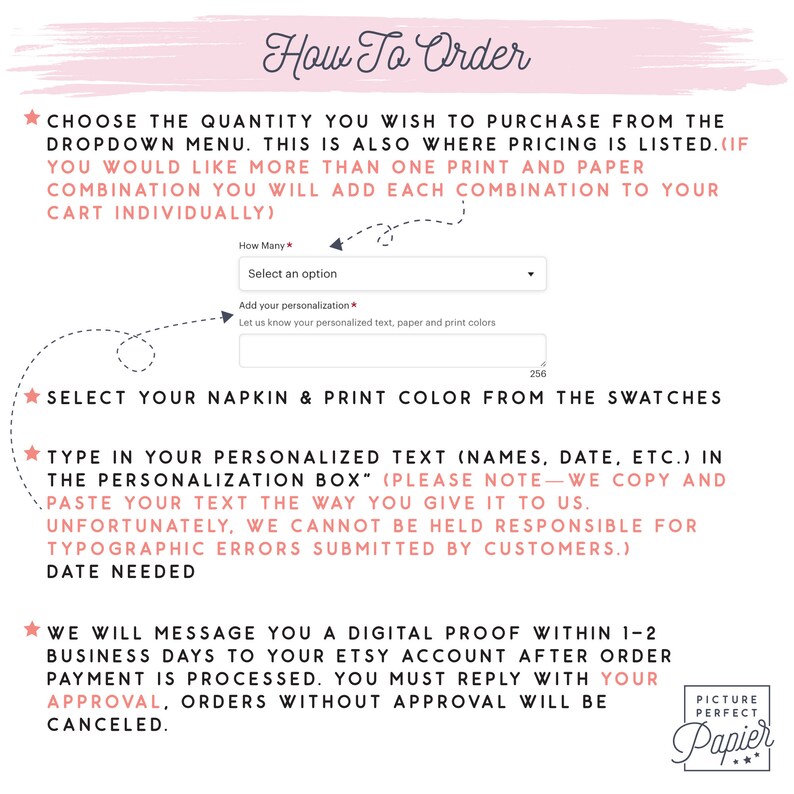 Personalized Cocktail Napkins With Initial Branches Design Etsy