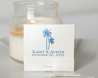 Romantic Beach Vibes Matchbooks - Wedding Matchbook, Wedding Decor, Wedding Gift, Bridal Shower, Anniversary