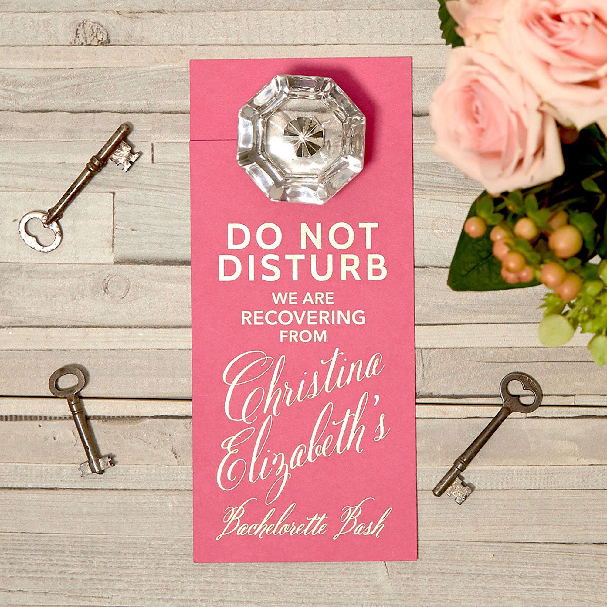 Personalized Bachelorette Bash Door Hanger Party Favor Etsy France