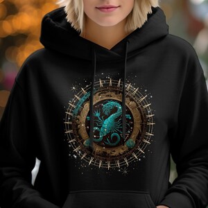Scorpio Hoodie, Scorpio Gift, Scorpio sign shirt, Scorpio Clothing, cool scorpio sweatshirt, october, november, Modern Zodiac, boho shirt