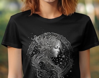 Virgo Shirt, Boho Virgo Shirt, Virgo Constellation, Virgo T-Shirt, Zodiac Sign Gift, August, September Birthday Gift, celestial tshirt, tee