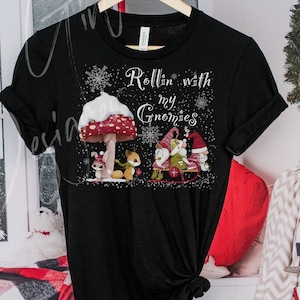 Weihnachts Wichtel Shirt, Wichtel T Shirt, Gnom Weihnachten Shirt, Pilz Shirt, Cottagecore Shirt, Gnomie Tshirt, Weihnachts Wichtel Shirt