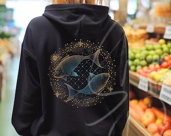 Pisces Shirt, Pisces Star Shirt, Pisces Constellation, Pisces Zodiac Hoodie, Zodiac Symbol, Pisces Zodiac Gift, February, March Birthday