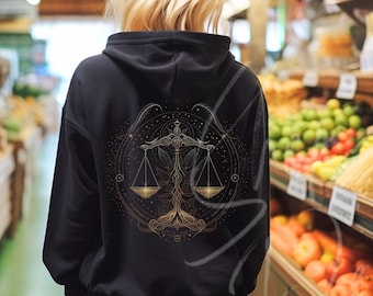 Waage Shirt, Waage Hoodie, Sternzeichen, Waage Stern Shirt, Boho Shirt, Sternzeichen Symbol, Sternzeichen Shirt, Cosmo Shirt, Waage Geburtstagsgeschenk, Hoodie