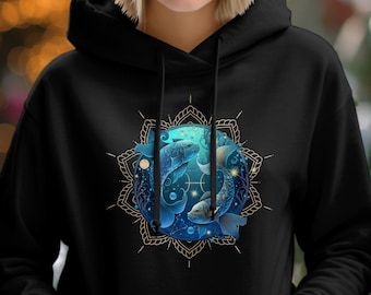 Pisces Hoodie, Zodiac Sign shirt, Astrology, Zodiac sweatshirt, Gift for Pisces, Modern Zodiac, boho pisces shirt, February, March Birthday