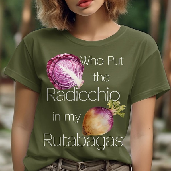 Funny Gardening shirt, Humorous Vegetable T-Shirt, Trendy Vegan Apparel, Rutabaga shirt, Unique Vegan Gift, veggie tshirt, gift for gardener