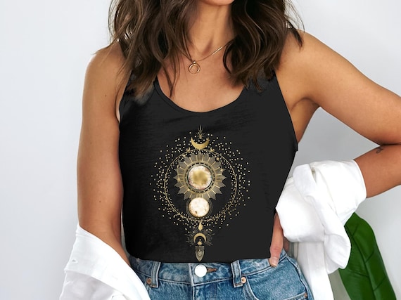 Celestial Shirt, Planets Shirt, Mystical Shirt, Astrology Shirt, Gothic Celestial Shirt, Mystical Gift, Halloween Shirt, celestial shirt