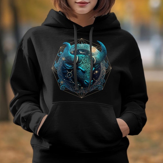 Sweatshirt Zodiaque Taureau Constellation - Design Astrologique Écrit Dans Les Étoiles