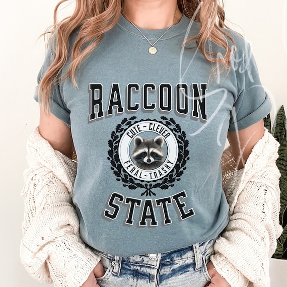 Raccoon Shirt, Feral shirt, Comfort Colors shirt, Trashy Shirt, Feral Girl, Raccoon tshirt, cute, feral, summer tee, 100 percent cotton