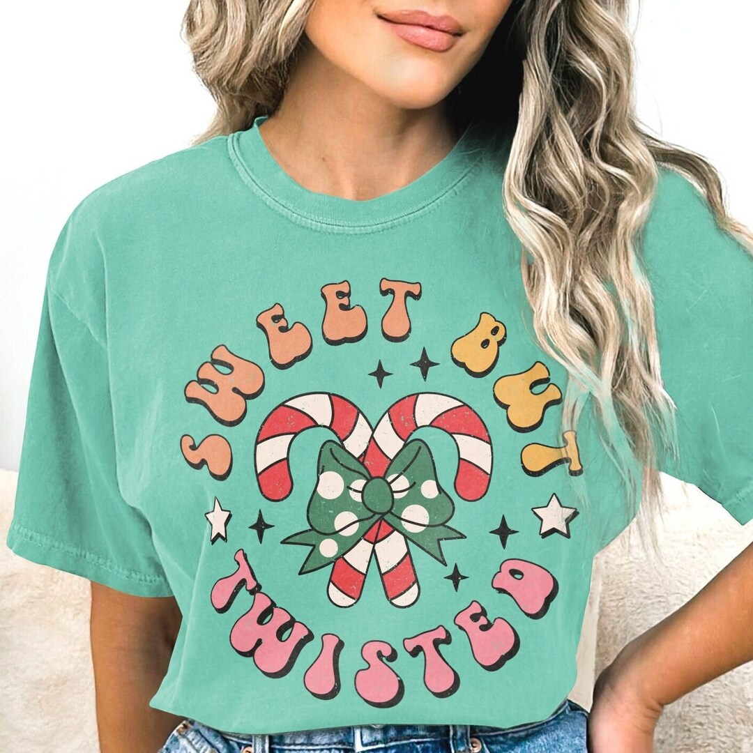 Sweet but Twisted Christmas Shirt Comfort Colors ® Retro Etsy