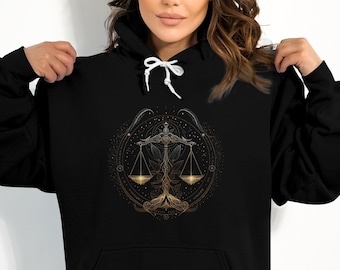 Libra Shirt, Libra Hoodie, Zodiac Sign, Libra Star Shirt, Boho Libra, Zodiac Symbol, Zodiac Shirt, Cosmo Shirt, Libra Birthday Gift