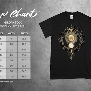 Camiseta celestial, camiseta de planetas, camiseta mística, camiseta de astrología, camiseta celestial gótica, regalo místico, camiseta de Halloween, camiseta celestial imagen 3