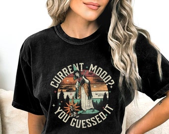 WITCH shirt, Sarcastic Witch Shirt, Witchy Sarcasm shirt, witch shirt funny, Comfort Colors ® retro halloween, Moody Witch Tee, halloween t