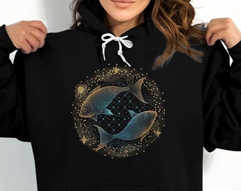 Pisces Shirt, Pisces Star Shirt, Pisces Constellation, Pisces Zodiac Hoodie, Zodiac Symbol, Pisces Zodiac Gift, February, March Birthday