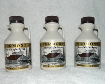 Nine pints Vermont Organic  Amber Rich maple syrup.