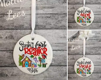 Realtor, Agent, Broker Ornament, Birthday, Keepsake Christmas. Perfect for all Occasions. Pick One. Comes with Free Gift Box