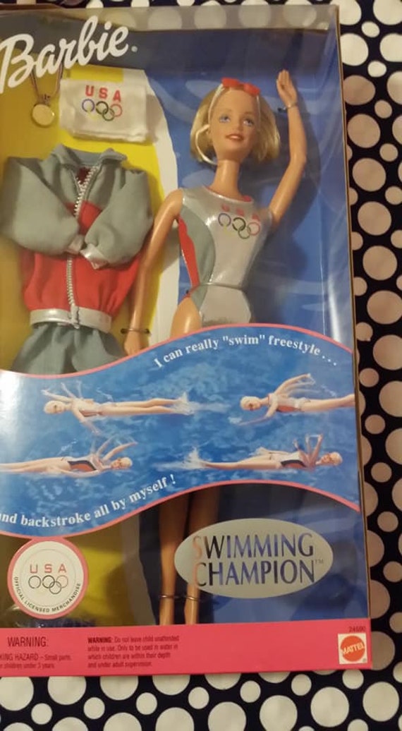 swimming barbie