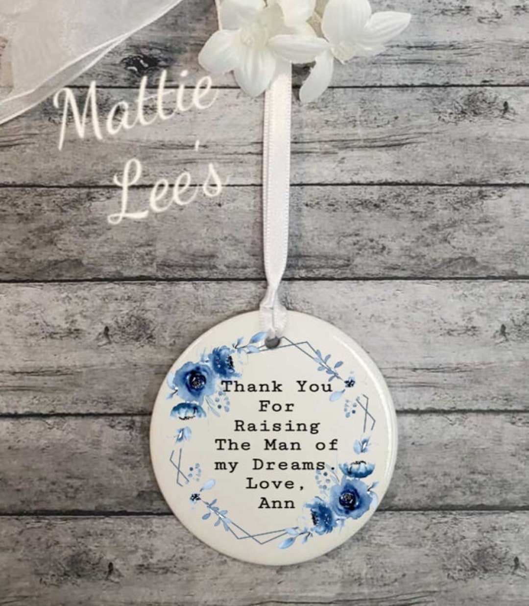 Personalized. Mother-in-law. Thank You for Raising the Man of My Dreams ...