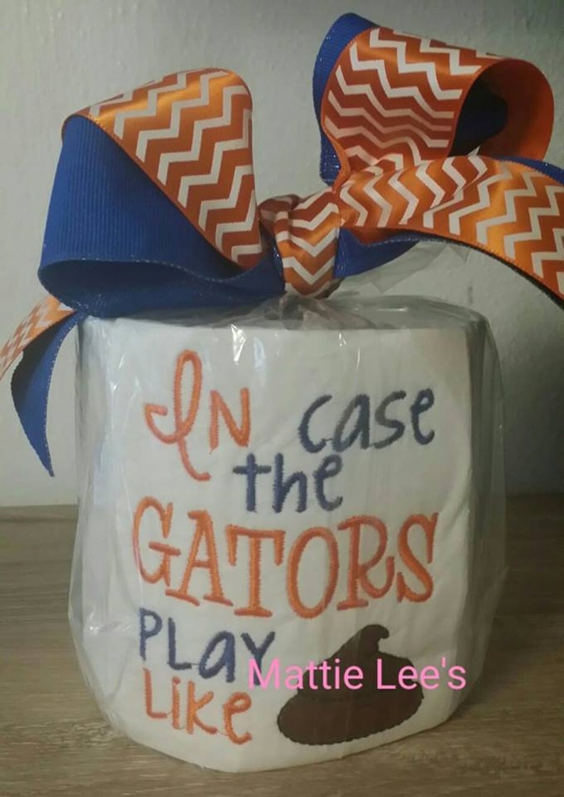 Monogrammed Florida Gators.Toilet Paper Gag Gift Dirty Etsy