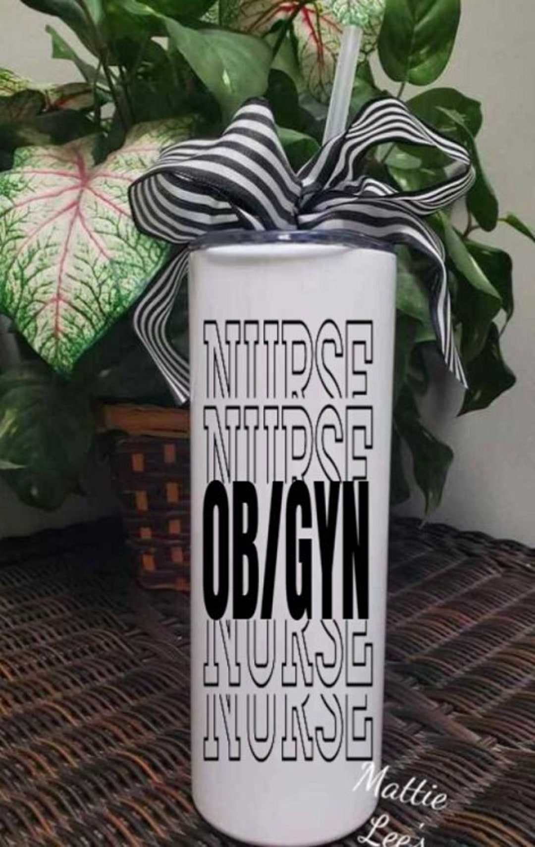 Ob/gyn Nurse Tumbler 20 Oz Skinny With Straw, Nurse Gift, RN, Nurses ...
