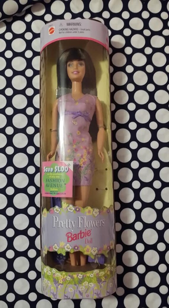 pretty flowers barbie doll